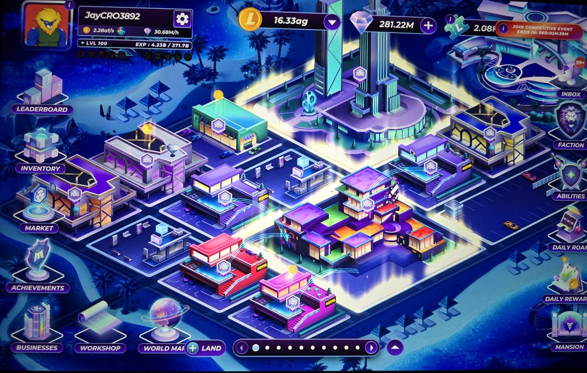 _JayCro's tweet photo. GM Lions. Wanted to share some #ManeCity Progress
-Got my first achievement(Lord of the lands) 
-Reached level 100 Avatar 
The next goal is Top 500 on the leader board, currently sitting at 618. 
Let's #CRO 🦁 https://t.co/fBb7nVIFLQ
