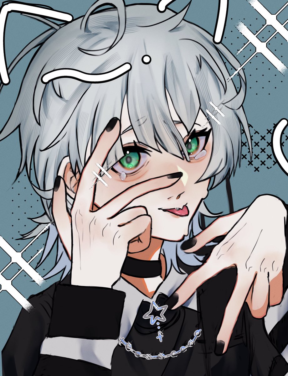 #創作男子  #illustration
🐈🌧💫