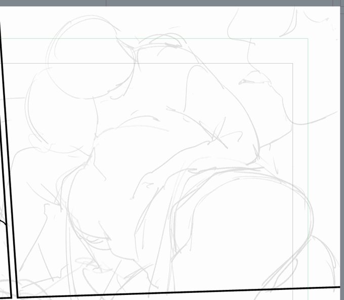 これくらいのラフから線起こしてる時が一番楽しい 