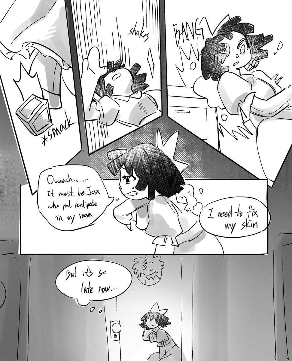 FireJT5404's tweet photo. #bunnydoll #tadc #TheAmazingDigitalCircus

Ragatha got hurt because of one of Jax’s tricks.(4/8)

⚠️ Warning: This comic contains scenes of violence and abusive behavior. 
It’s meant for readers who are comfortable with that kind of content.

If you don’t mind, hope you enjoy it. https://t.co/GG3BSX2Nwb