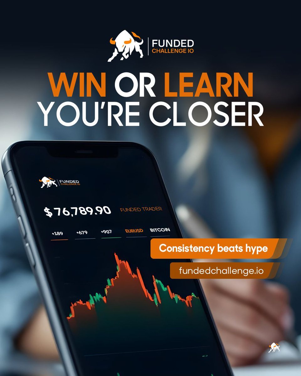 FxFundChallenge's tweet image. In trading, you either win or you learn. Every step gets you closer. 🚀
👉 Start your challenge today at fundedchallenge.io/fund50-2
Use code FUND50 for 50% OFF.
#FundedChallenge #TradingMindset