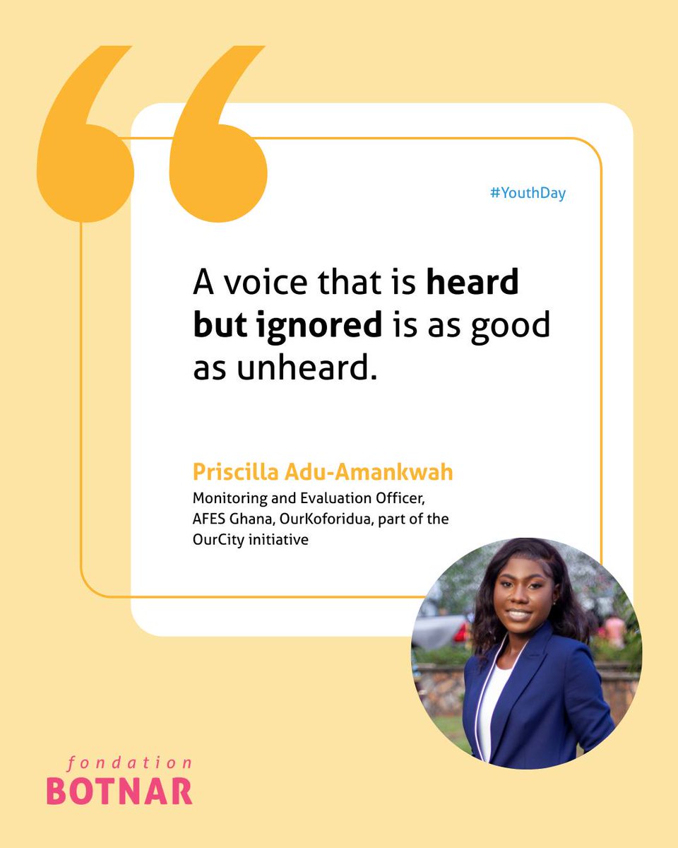 In #Koforidua, young people are proving that participation means more than being heard. Through #OurKoforidua, #KofKroproject youth &amp; city leaders are co-creating solutions on services, jobs, peacebuilding... 
Read <a href="/FondationBotnar/">Fondation Botnar</a> CEO Andrea Studer’s blog fondationbotnar.org/international-…