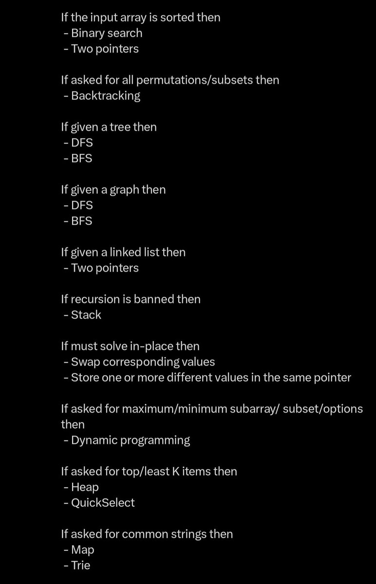 PrasannaPatil10's tweet image. #day4ofcoding 
#100daysofcoding
Important Leetcode patterns to know for every programmer!!