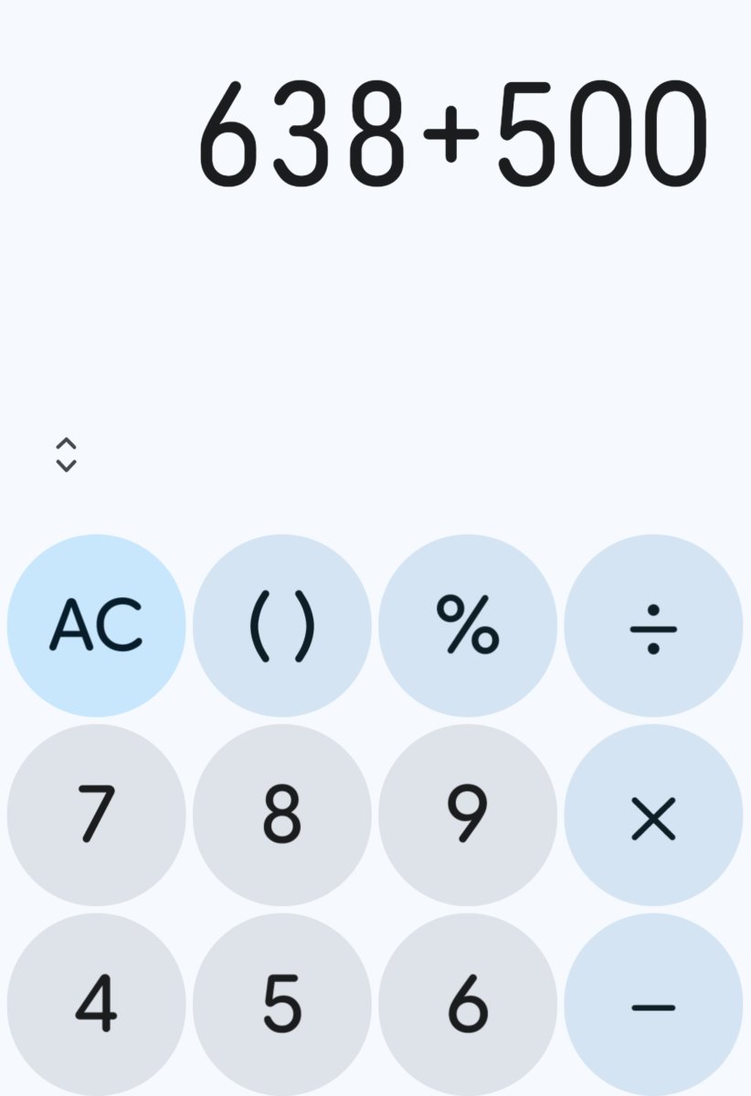 Androidの電卓アプリのデザイン変わってる！めっちゃきもちわるい！！