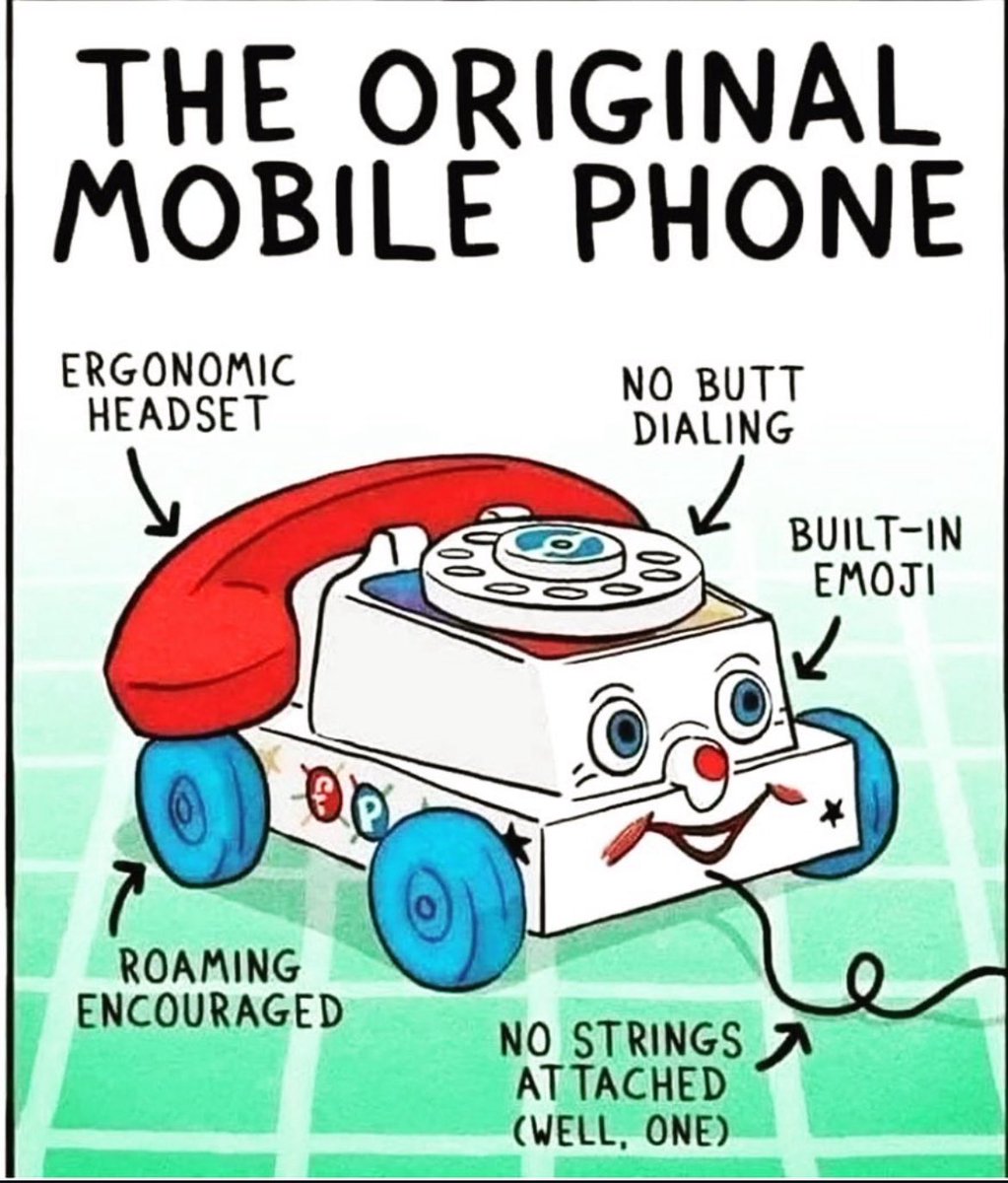 S⃘heryl S⃘aint C⃘lair ✨ (@realsherylstc) on Twitter photo 📞The phone you didn’t have to store for take-off or landing 🥳✈️
#CrewLife #TravelHumor #SafetyDemo
(all credit to artist…genius)
☎️: <a href="/FisherPrice/">Fisher-Price®</a> 📞The phone you didn’t have to store for take-off or landing 🥳✈️
#CrewLife #TravelHumor #SafetyDemo
(all credit to artist…genius)
☎️: <a href="/FisherPrice/">Fisher-Price®</a>