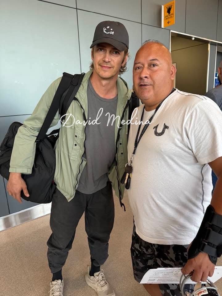 Hayden Christensen at O'Hare International Airport in Chicago