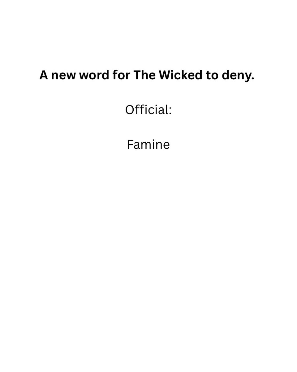 A new word for The Wicked to deny.