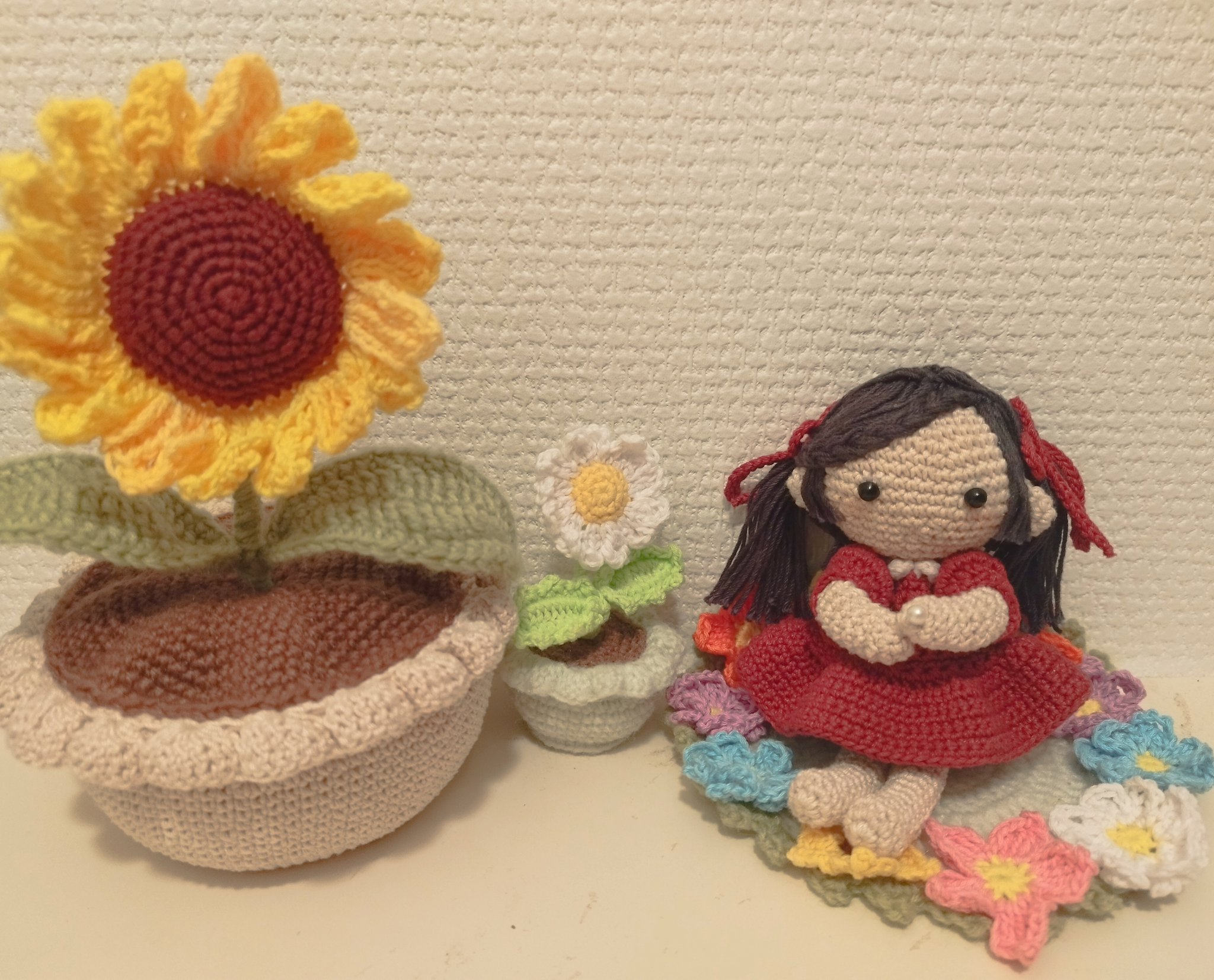 [ゆこ]あみぐるみ① 編み物キット 『Enjoy Craft あみぐるみキット いちごの