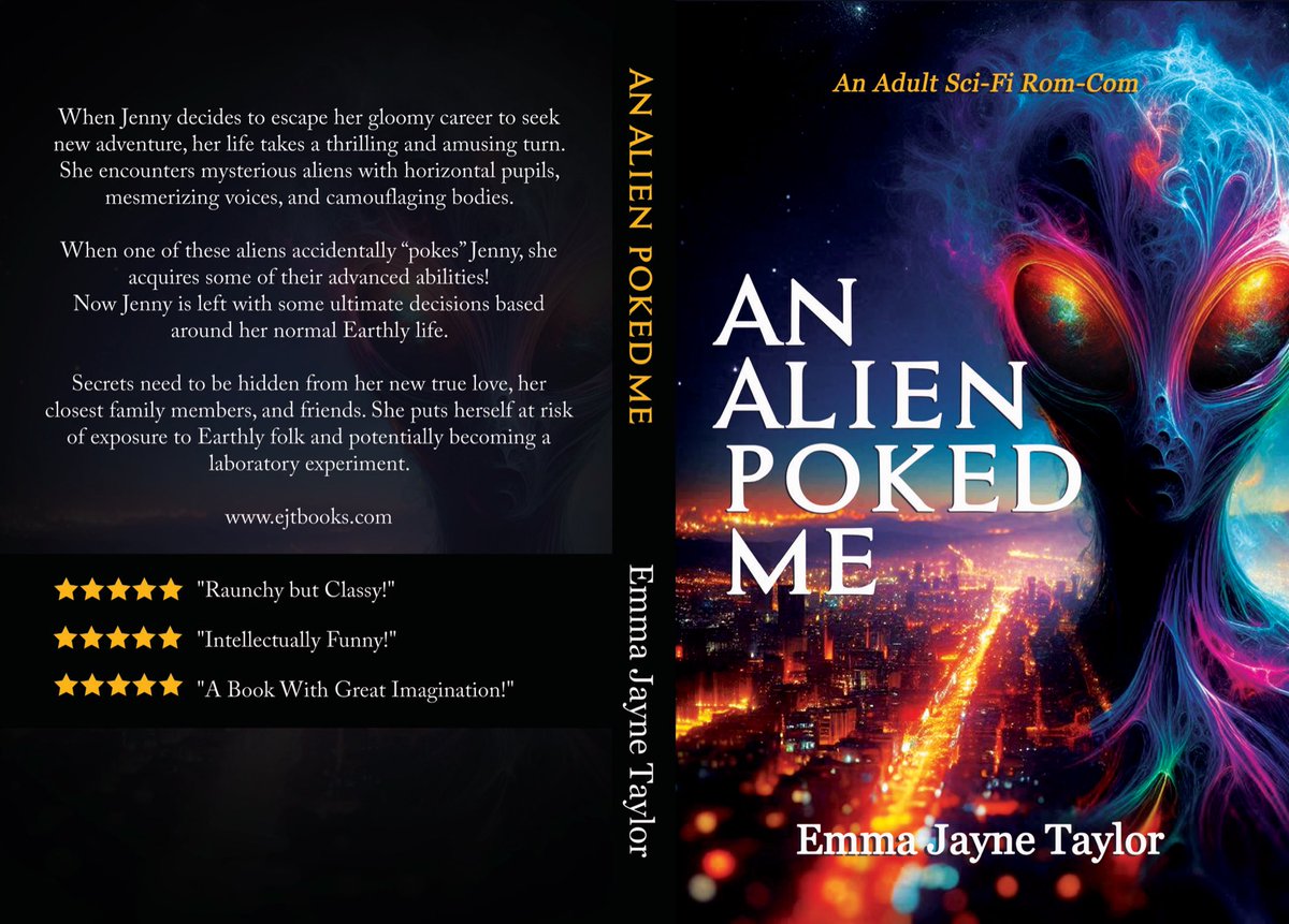 🚨She wanted a new adventure.
👽She got poked by an alien.
🔥Now she’s got powers, a secret love life, &amp; fear of becoming a science experiment.
If Men in Black had a steamy fling with Bridget Jones… you'd get this book.
📚 “An Alien Poked Me”

#WTFDidIJustRead #SciFiRomCom