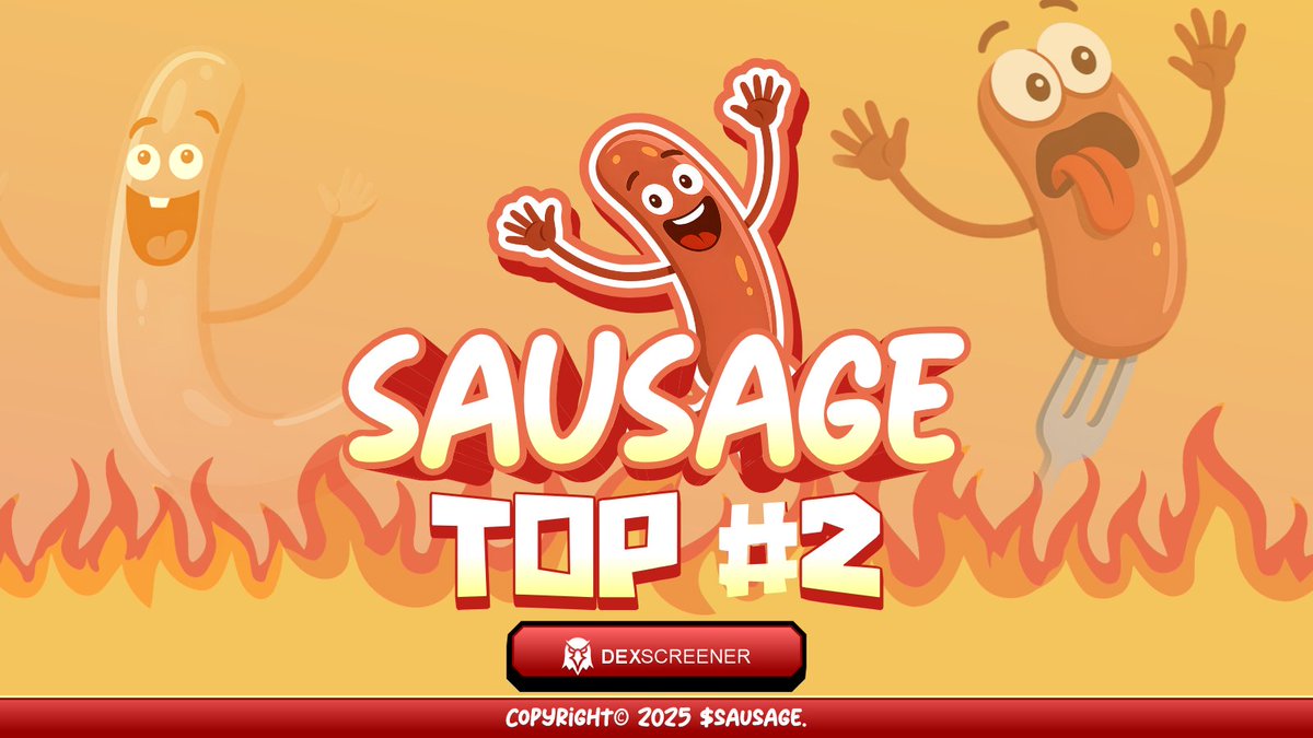 $SAUSAGE just climbed top#2 on DexScreener. The project is heating up 🔥
dexscreener.com/solana/BzfYk92…