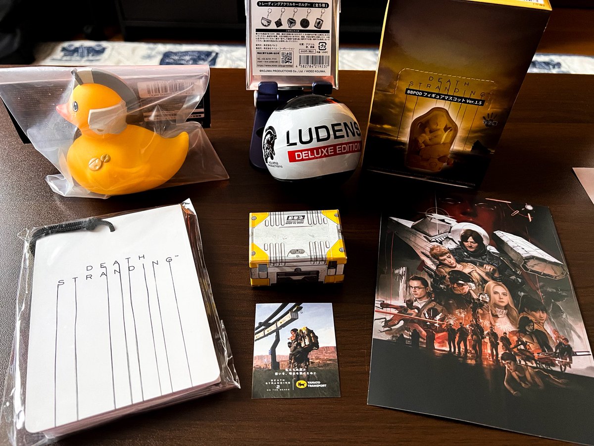「DEATH STRANDING 2 JAPAN POPUP TOUR in 仙台」に行ってきました！
サム達がお出迎えしてくれて、貴重なサインもありました。

お目当てのグッズも買えて大満足でした☺️
アヒルーデンスが可愛くて即買いでした（笑）

期間中にもう一度行きたいと思います👍

#DeathStranding2 
#KojimaProductions