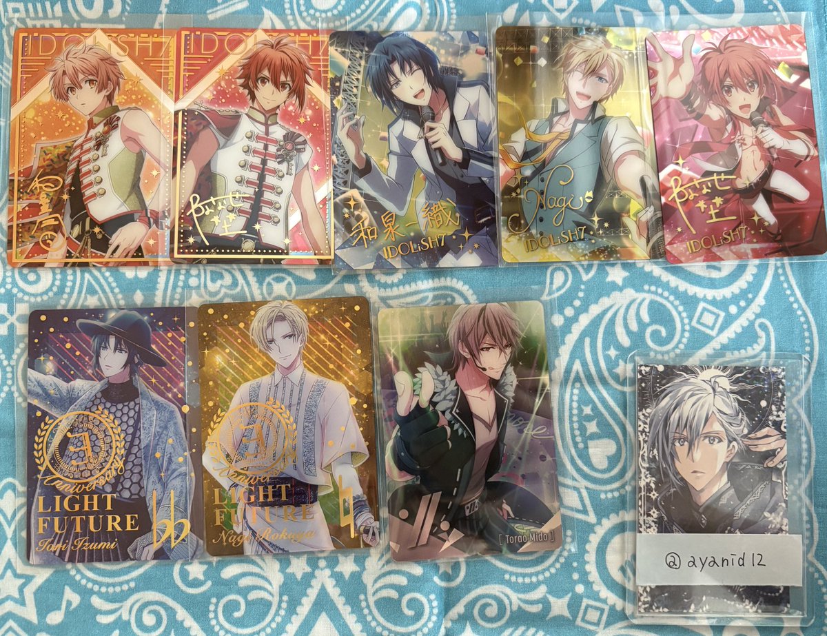 【交換】アイドリッシュセブン アイナナ メタルカード メタカ アンコール2

譲)一織、三月、ナギ、陸、虎於
求)環、壮五、IDOLiSH7

郵送希望
お返事にお時間いただく場合があります
よろしくお願いいたします！