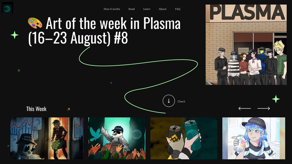 Crypto_intuitionist (Ø,G) (@web_enthusiastt) on Twitter photo 🎨 Art of the week in <a href="/PlasmaFDN/">Plasma</a> (16–23 August) #8
Winner this week🎖️
<a href="/viviocean69/">viviocean</a> <a href="/don0tcallme/">DoNotCallMe (✧ᴗ✧)🔥</a> <a href="/SkywayCapitan/">SkywayCapitan.⌘</a> <a href="/7azelf7/">azelf</a> <a href="/momotavrrr/">mmtvr</a> <a href="/rmanellooo/">DJ Rmanello</a> <a href="/Lettucexyz/">Habelixius</a> <a href="/ailirone/">Kazurai (Ø,G)</a> <a href="/Kingvalze_eth/">Biggest Legendary 🐳</a> <a href="/cryptosnwdnnn/">snowden</a>
Read More here👇
medium.com/@web_enthusias…
See you next week 🎨 Art of the week in <a href="/PlasmaFDN/">Plasma</a> (16–23 August) #8
Winner this week🎖️
<a href="/viviocean69/">viviocean</a> <a href="/don0tcallme/">DoNotCallMe (✧ᴗ✧)🔥</a> <a href="/SkywayCapitan/">SkywayCapitan.⌘</a> <a href="/7azelf7/">azelf</a> <a href="/momotavrrr/">mmtvr</a> <a href="/rmanellooo/">DJ Rmanello</a> <a href="/Lettucexyz/">Habelixius</a> <a href="/ailirone/">Kazurai (Ø,G)</a> <a href="/Kingvalze_eth/">Biggest Legendary 🐳</a> <a href="/cryptosnwdnnn/">snowden</a>
Read More here👇
medium.com/@web_enthusias…
See you next week