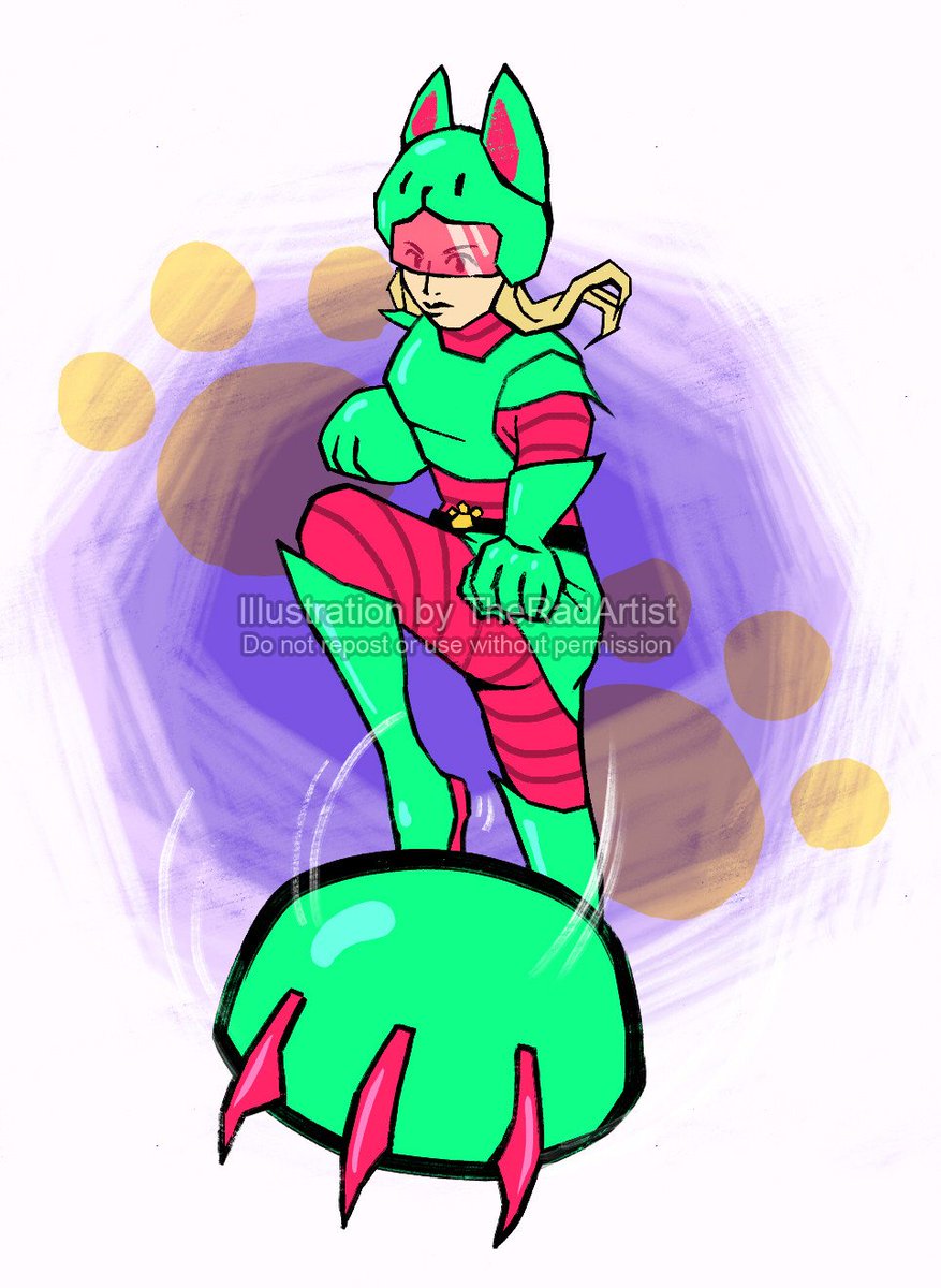 ArtistRad's tweet photo. This is Ro-Kat btw! I'm planning on giving her an update since Brockey's amazing drawing blew my mind. 😭😭😭
#art #oc #ocart #superhero #illustration https://t.co/EoZabcT4Mr