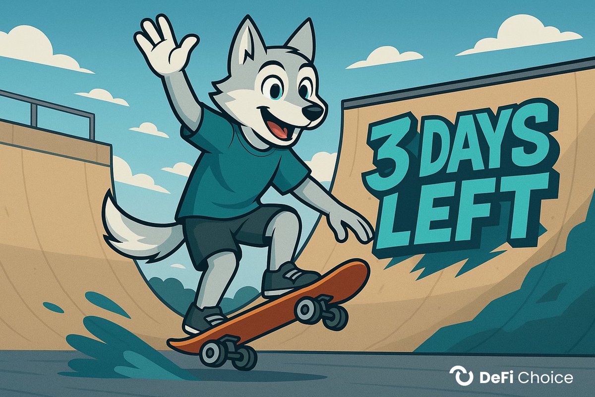 3 Days Left 🐺⌛
x.com/DeFiChoice/sta…