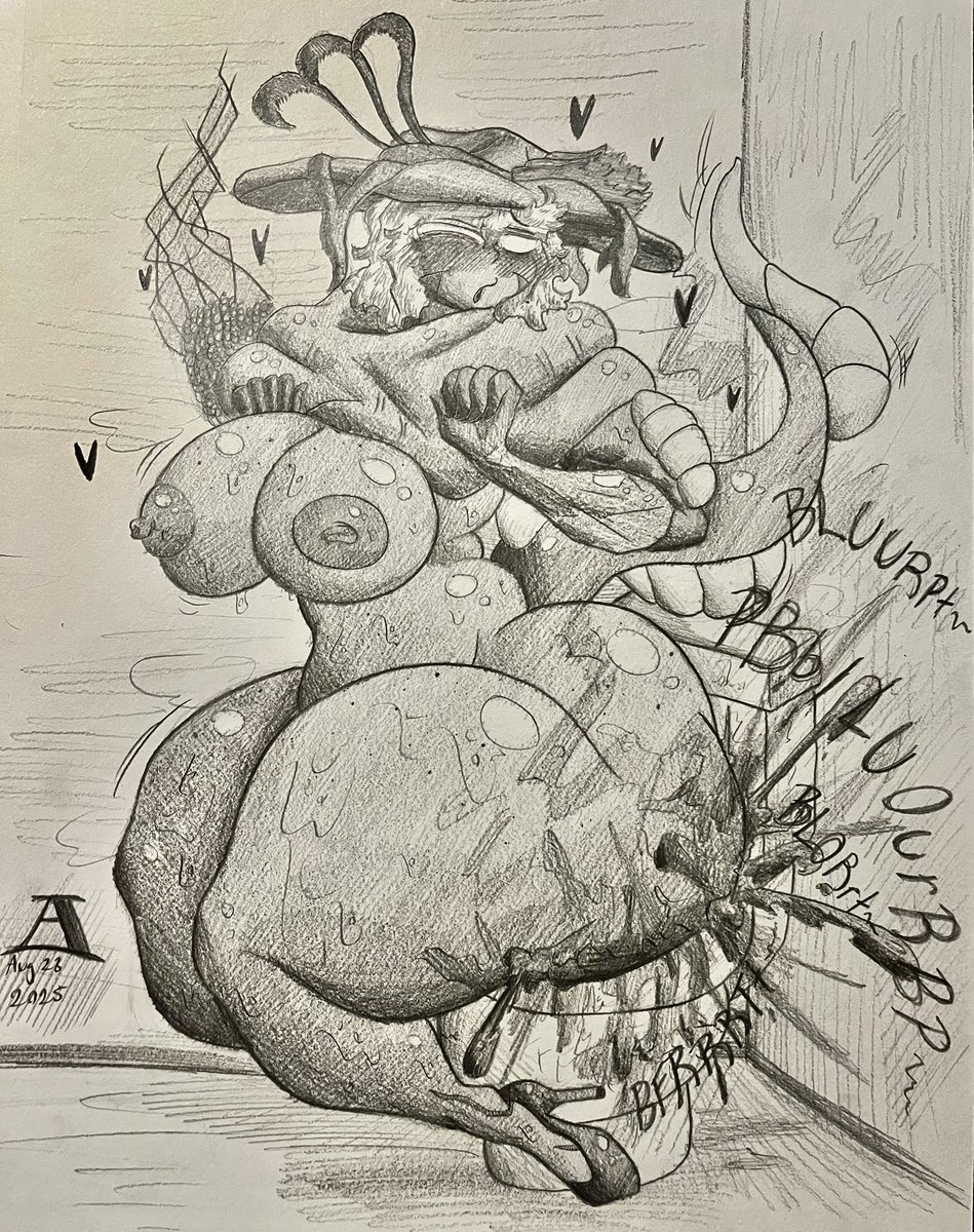 Toilet desperation/destruction
Bowl’s far too small for her but she’s got some mud to unload,,,

(CW : Scat)