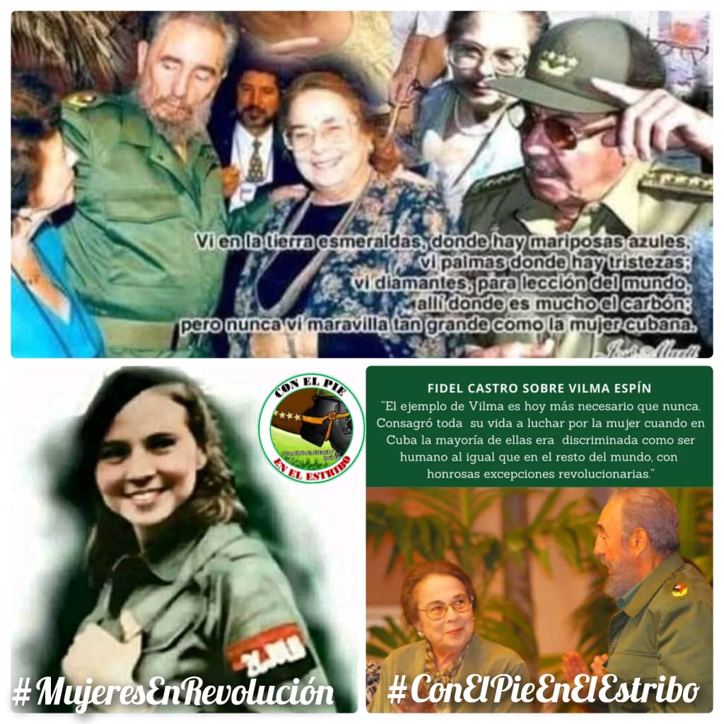 Hoy más que nunca, 🇨🇺 necesita la fuerza de sus  #MujeresEnRevolución
Raúl reconoció su valor: “Viva la Federación de Mujeres Cubanas que han cumplido las indicaciones de #Fidel "
" Hoy más que nunca nos hace falta la fuerza y la moral de nuestras mujeres"
#ConElPieEnElEstribo