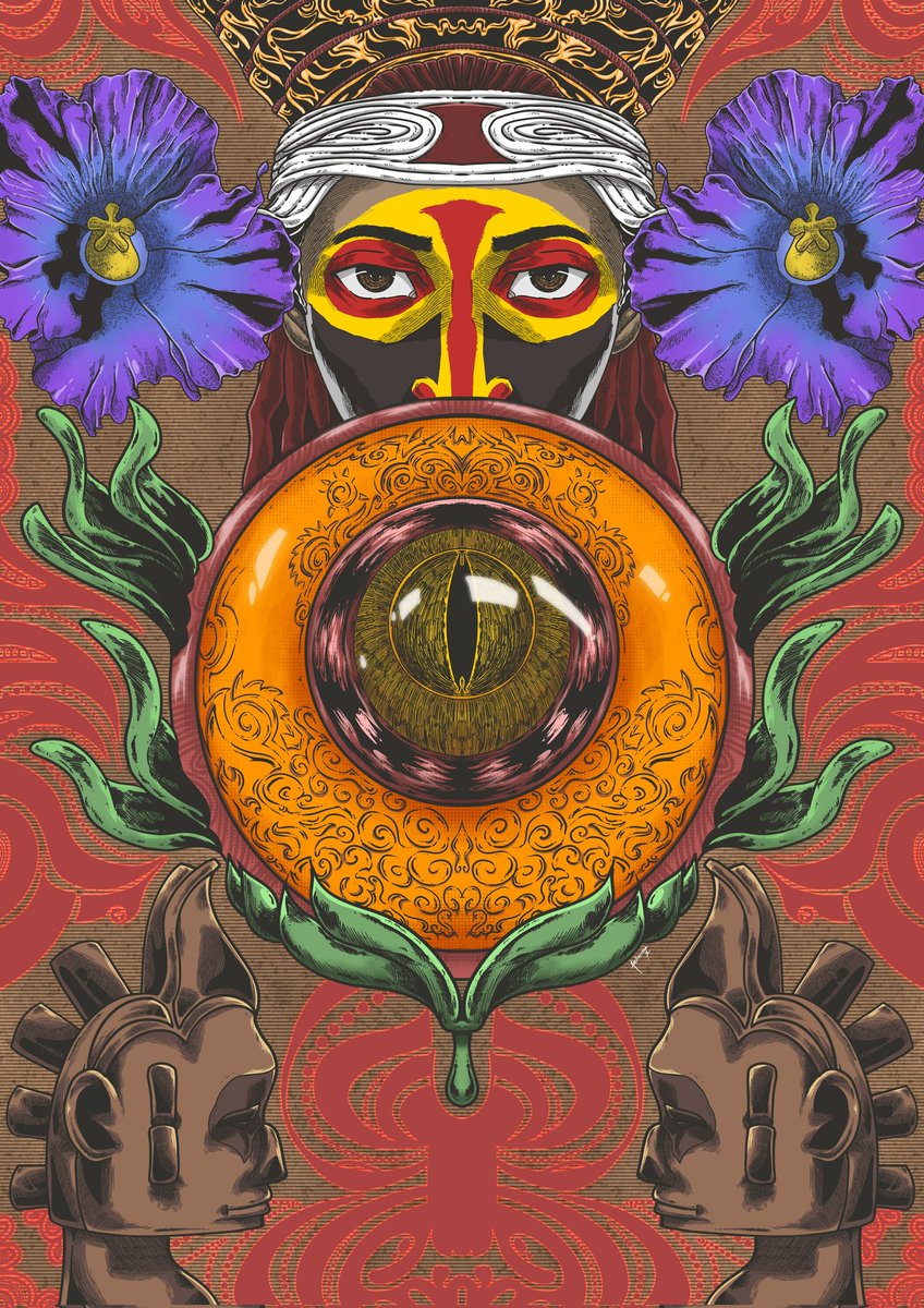 Title : AHWAS
Art 1/1 
Digital handdrawn.

"Everything that can be seen and cannot be seen will always cause anxiety. If you want to get through it all, be alert and self-aware so that you can face the things around you calmly."

Link and details on thread below⤵️

Appreciate