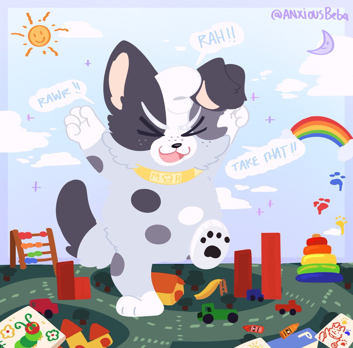 Lineless fullbody commission for <a href="/Vanilla_png/">Vanilla 🧁🤍</a> :))) hope you love it !!!