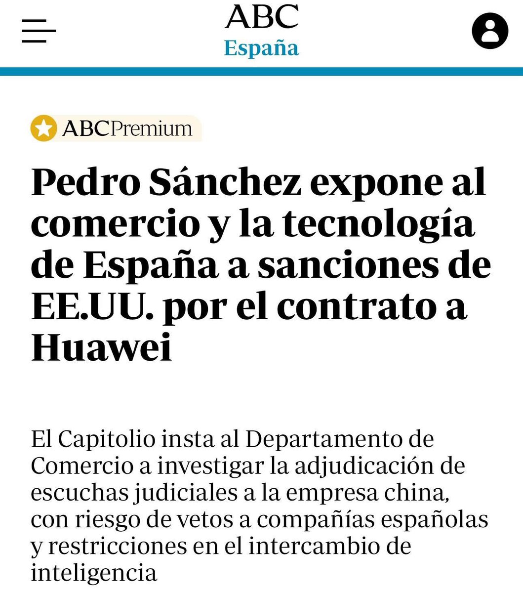 Sánchez lleva al desastre a España sometido a los intereses de China

El PP sigue manteniendo su tratado de colaboración con el Partido Comunista Chino. 

El bipartidismo está llevando a España al descrédito internacional y perjudicando gravemente los bolsillos de los españoles.