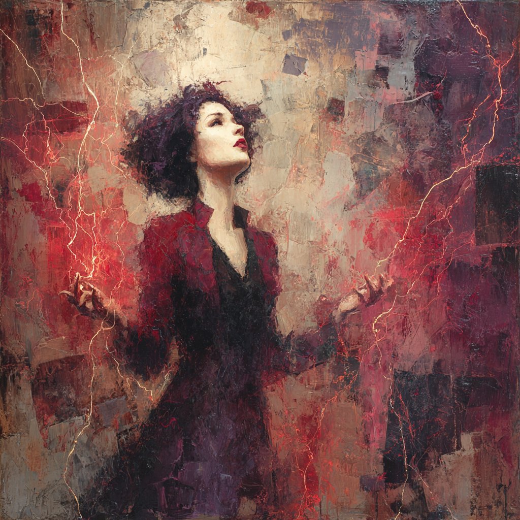 Today's Daily Theme is: geomagnetic storm  on #midjourney 
#CzechAIArtists #AI #Midjourney #Aiartcommunity #AIart
Magnetized Goddess