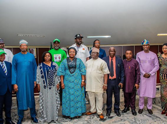 LagosAgric&FoodSystems (@lagosagric1) on Twitter photo H.C for Agriculture & Food Systems, Ms. <a href="/Abi_Olusanya/">Abisola Olusanya</a>, P/S, Mr. <a href="/auduef/">Emmanuel Audu</a>, and some members of staff stormed Benue on a Roadshow to drive the implementation of the Produce for Lagos Programmme. <a href="/jidesanwoolu/">Babajide Sanwo-Olu</a>
<a href="/drobafemihamzat/">Obafemi Hamzat</a> <a href="/HyacinthAlia/">Fr. Hyacinth Iormem Alia</a> <a href="/gbenga_omo/">Gbenga Omotoso</a> <a href="/NGfmafs/">Nig Federal Ministry of Agriculture &Food Security</a> <a href="/NGFSecretariat/">Nigeria Governors' Forum</a> H.C for Agriculture & Food Systems, Ms. <a href="/Abi_Olusanya/">Abisola Olusanya</a>, P/S, Mr. <a href="/auduef/">Emmanuel Audu</a>, and some members of staff stormed Benue on a Roadshow to drive the implementation of the Produce for Lagos Programmme. <a href="/jidesanwoolu/">Babajide Sanwo-Olu</a>
<a href="/drobafemihamzat/">Obafemi Hamzat</a> <a href="/HyacinthAlia/">Fr. Hyacinth Iormem Alia</a> <a href="/gbenga_omo/">Gbenga Omotoso</a> <a href="/NGfmafs/">Nig Federal Ministry of Agriculture &Food Security</a> <a href="/NGFSecretariat/">Nigeria Governors' Forum</a>