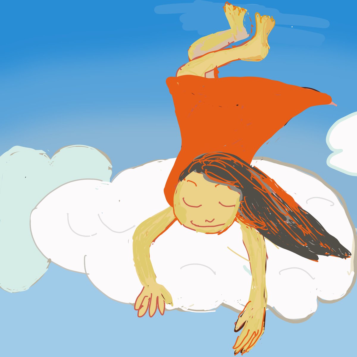 nonorin1004's tweet image. 夢の中でふわふわふわり　#ふわふわ　＃夢の中