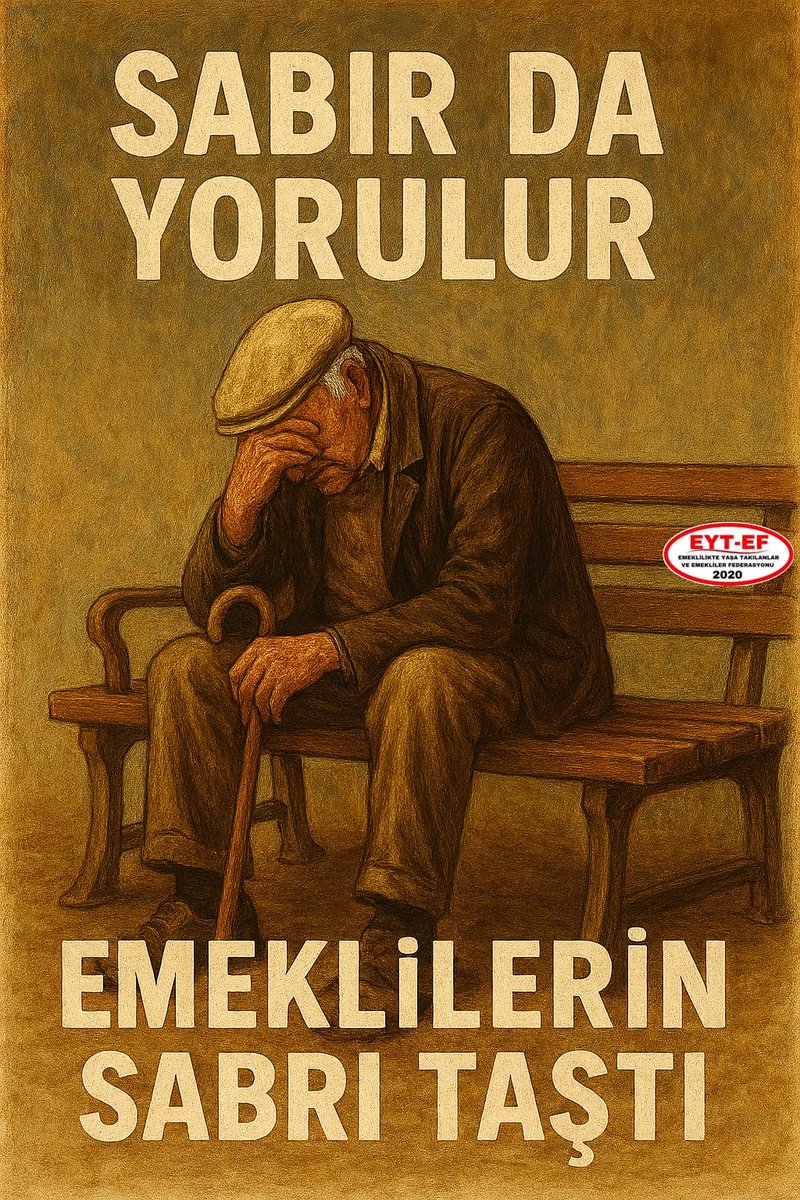 LEVENT ATACAN EYT-EF GEN.BŞK.YARD 💛💙 (@eytleventataca1) on Twitter photo Eyy Hükümet‼️
Emeklilere yaşattığınız açlık ve sefalet;
Artık bir kriz değil
Yüzyılın ayıbı ve adaletsizliğidir!
Eyy Hükümet!
Emeklinin sabrını artık etme test!
16 milyon sandıkta çekecek REST!
#EmeklilerinSabrıTaştı
#5000VeKısmideSabırKalmadı
<a href="/RTErdogan/">Recep Tayyip Erdoğan</a>
<a href="/isikhanvedat/">Prof. Dr. Vedat Işıkhan</a> Eyy Hükümet‼️
Emeklilere yaşattığınız açlık ve sefalet;
Artık bir kriz değil
Yüzyılın ayıbı ve adaletsizliğidir!
Eyy Hükümet!
Emeklinin sabrını artık etme test!
16 milyon sandıkta çekecek REST!
#EmeklilerinSabrıTaştı
#5000VeKısmideSabırKalmadı
<a href="/RTErdogan/">Recep Tayyip Erdoğan</a>
<a href="/isikhanvedat/">Prof. Dr. Vedat Işıkhan</a>