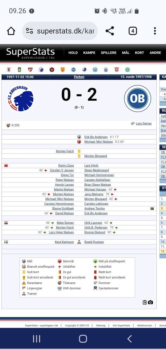 Første gang jeg var i parken til #FCKOB scorede Røde Romario tidligt og <a href="/Odense_Boldklub/">Odense Boldklub</a> kørte en 2-0 sejr hjem. 
I dag får sønnike sin første kamp i parken. Får vi en gentagelse?