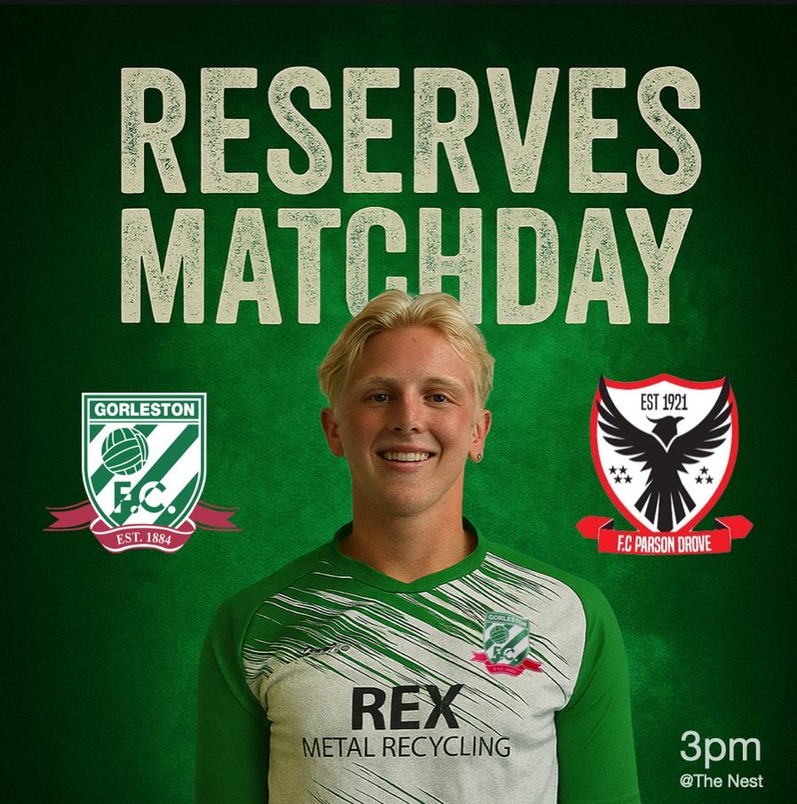 🔊Reserves In Action 💚

⚽️ Football at the Nest, Norwich
📅 23.08.2025
🕰️ 3pm Kick Off
💴 £6 Admission 
💴 £4 Concessions 
🍱🥤 Food &amp; Drink available 

*Cashless Venue