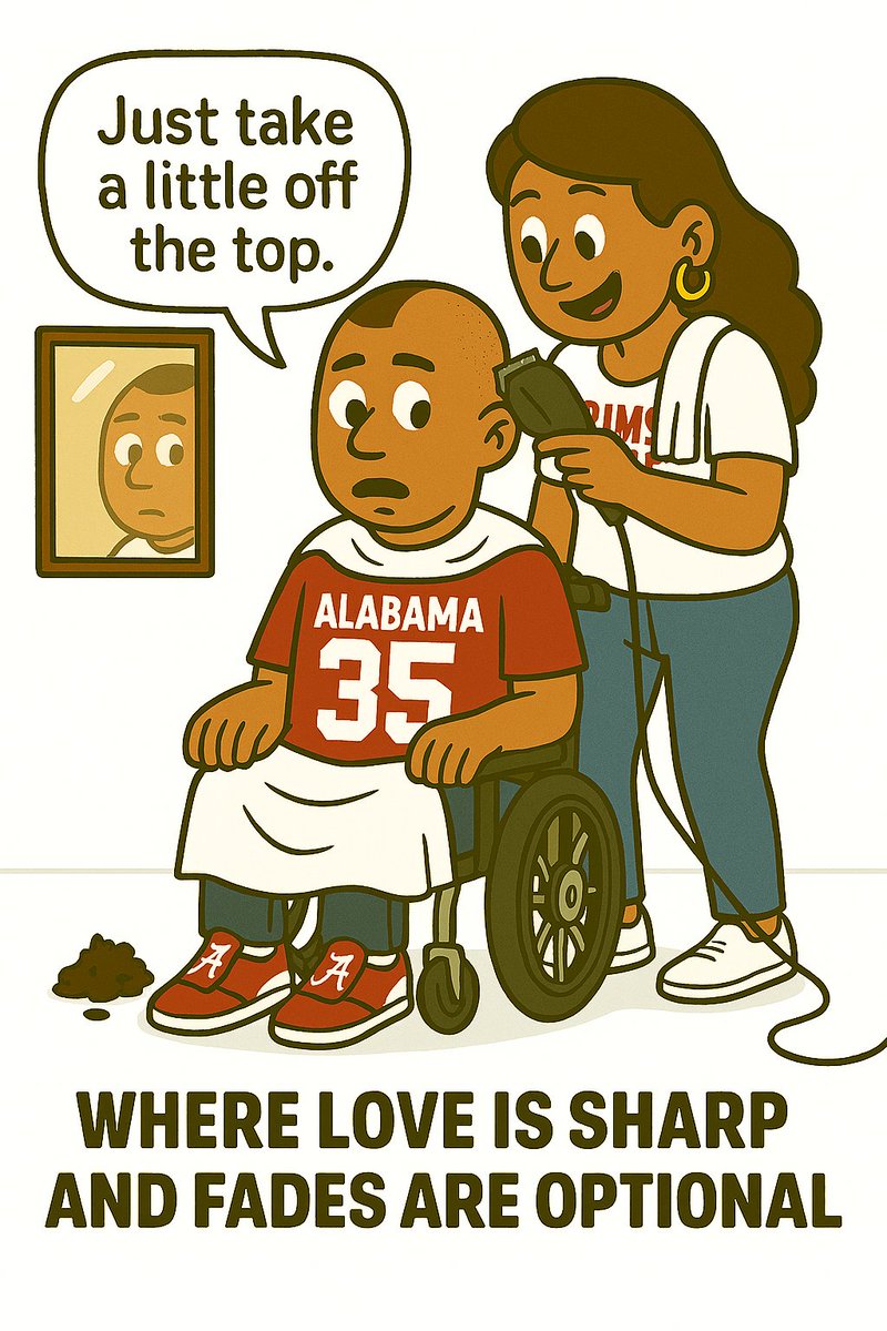 10 Years of Buzz Cuts and Budget Cuts: A Love Story in Baldness

When ALS rolled into my life, it didn’t just take my strength—it took my ability to sit upright in a barber’s chair without looking like a sleepy bobblehead. Add in the fact that ALS comes with a subscription to the