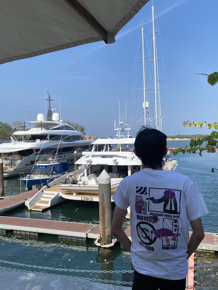 Dont tag me, I'm in bali meet up with <a href="/realmamio/">mamio</a> (shirt) right now

MOYAKI WILL RISE