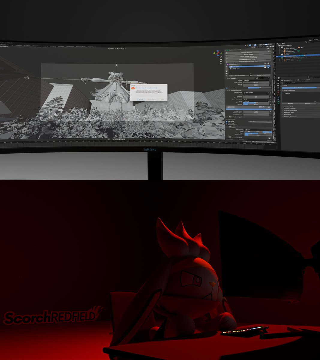 Blender once again deciding to test my patience and sanity...

#b3d