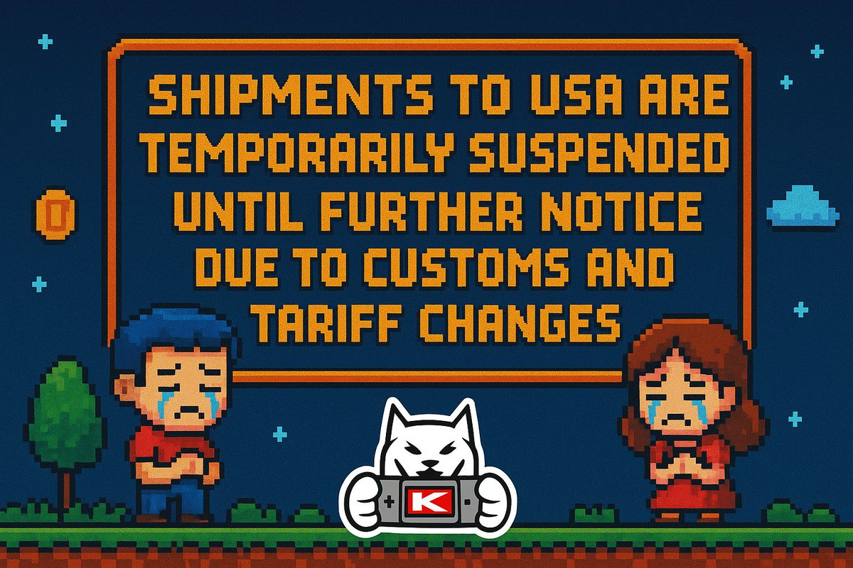 Just like many other small businesses struggling with the tariffs in USA, we’ve also been affected. Sadly we had to suspend all shipments to USA for the time being. Don’t worry though, we plan to expand to more of your favourite retro consoles and stock more brands of kits! 🕹️