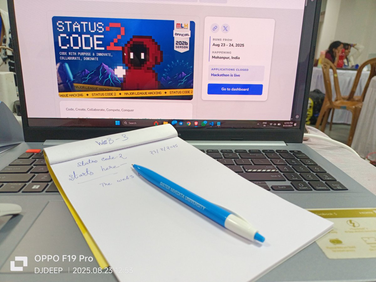 Deep_Ghosh_'s tweet image. @Status_Code_   Starts NOW!
with @ROHIT_Kr_KUNDU , @illumiel11 and @pantha704 
36 hours of innovation, code, and caffeine ☕
Hack. Build. Conquer.
#StatusCode2 #Hackathon  #CodeLife
