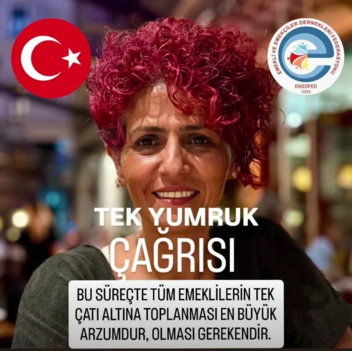 TAGIMIZ
👇
#EmekliyeGeçimHakkı

Emekliyi açlığa, yoksulluğa mahkûm eden iktidar bilsin ki; bu milletin alın teriyle biriktirdiği hayatı, üç kuruşla hiçe sayılamaz.

Geçim hakkı lütuf değil, insanca yaşamın şartıdır!

Derdimiz Geçim Gelsin Seçim