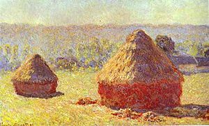 #Art 
#ArtLovers 
#Painting 

Haystacks
Fin de l'été,
Effet du matin.

🎨 Claude Monet (1891)

Musée du Louvre, Paris