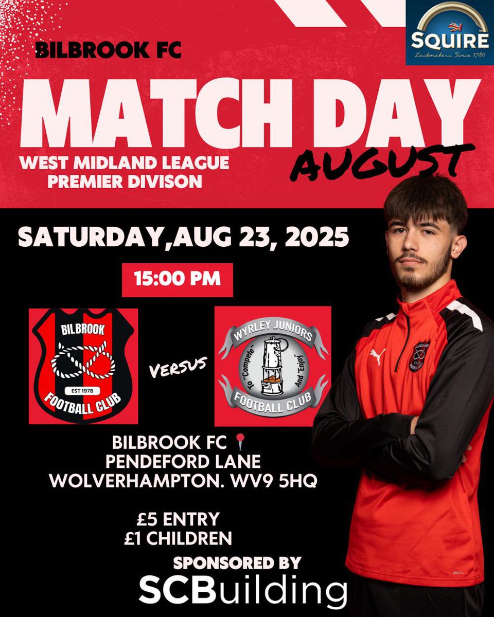 Bilbrook FC (@fc_bilbrook) on Twitter photo Our group play their first home game of the season today as we take on <a href="/WyrleyF/">Wyrley United FC</a> 🔴⚫️ Our group play their first home game of the season today as we take on <a href="/WyrleyF/">Wyrley United FC</a> 🔴⚫️
