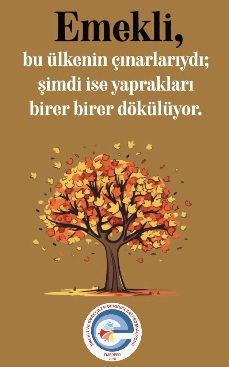 KAS-EMED (@kskemed) on Twitter photo #EmekliyeGeçimHakkı
Emekliyi açlığa ve yoksulluğa mahkûm eden <a href="/RTErdogan/">Recep Tayyip Erdoğan</a> ve <a href="/Akparti/">AK Parti</a> bilsin ki; bu milletin alın teriyle biriktirdiği hayatı, hiçe sayamazsınız!
Geçim hakkı lütuf değil,
insanca yaşamın şartıdır!
Derdimiz Geçim
Gelsin Seçim
<a href="/gonulborann/">Gönül Boran Özüpak</a>
<a href="/EmedFederasyonu/">Emekli ve Emekçiler Dernekleri Federasyonu</a> #EmekliyeGeçimHakkı
Emekliyi açlığa ve yoksulluğa mahkûm eden <a href="/RTErdogan/">Recep Tayyip Erdoğan</a> ve <a href="/Akparti/">AK Parti</a> bilsin ki; bu milletin alın teriyle biriktirdiği hayatı, hiçe sayamazsınız!
Geçim hakkı lütuf değil,
insanca yaşamın şartıdır!
Derdimiz Geçim
Gelsin Seçim
<a href="/gonulborann/">Gönül Boran Özüpak</a>
<a href="/EmedFederasyonu/">Emekli ve Emekçiler Dernekleri Federasyonu</a>