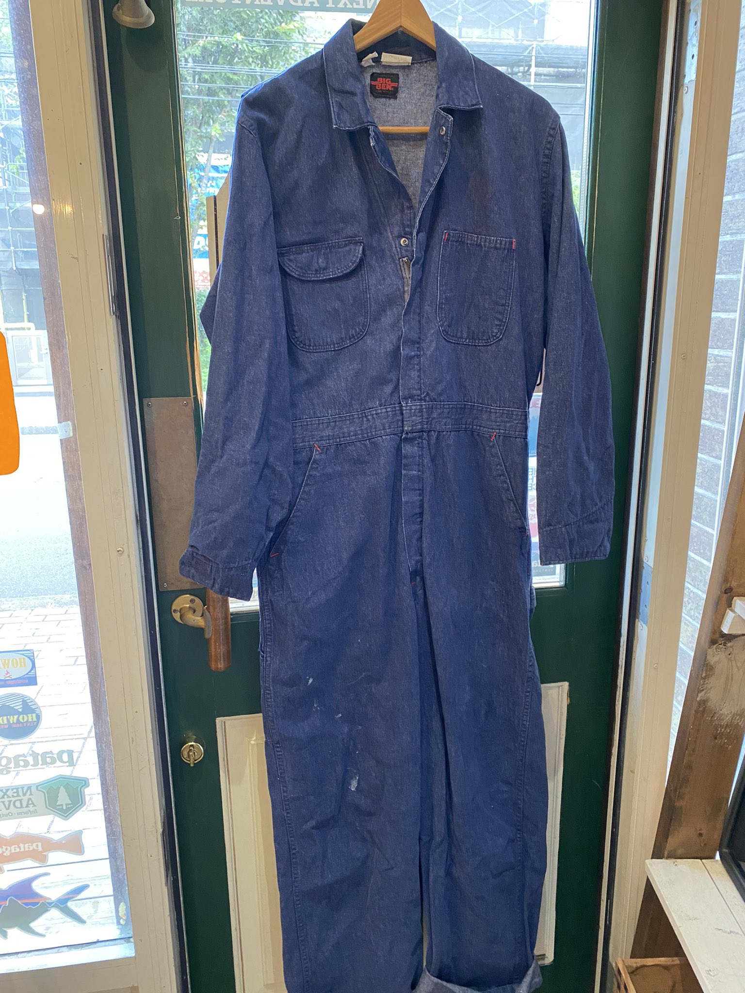 【70s/80s/Big Ben/ビッグベン】デニム つなぎ d135 70s/80s/Big Ben/ビッグベン】デニム つなぎ d135 70s/80s/Big
