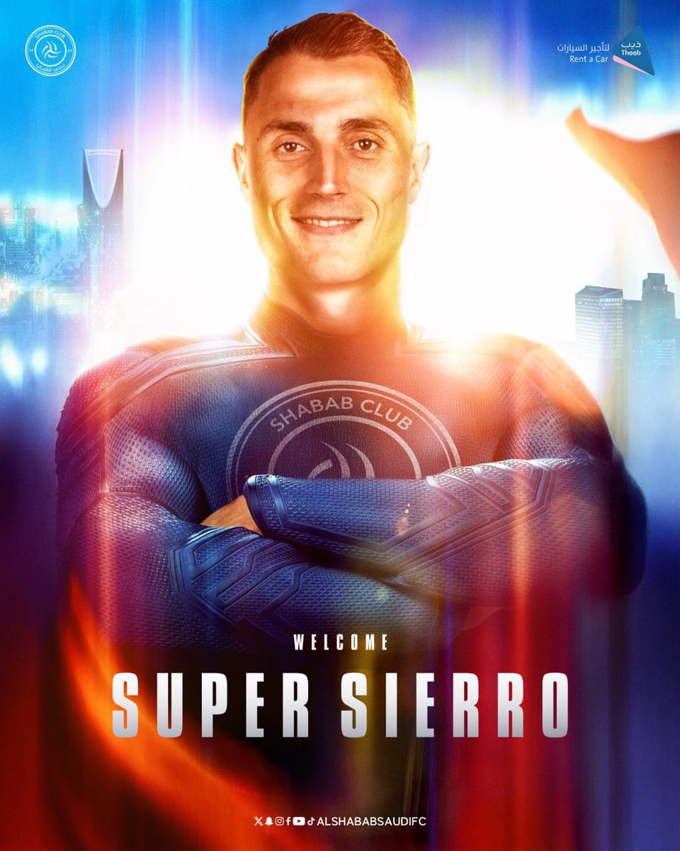 t247spl's tweet photo. OFFICIAL: Al Shabab FC have signed midfielder Vincent Sierro (29) from Toulouse FC for €3.00m on a contract until June 2027.
#AlShababFC #SaudiProLeague #Transfers https://t.co/REqqmCmhpD