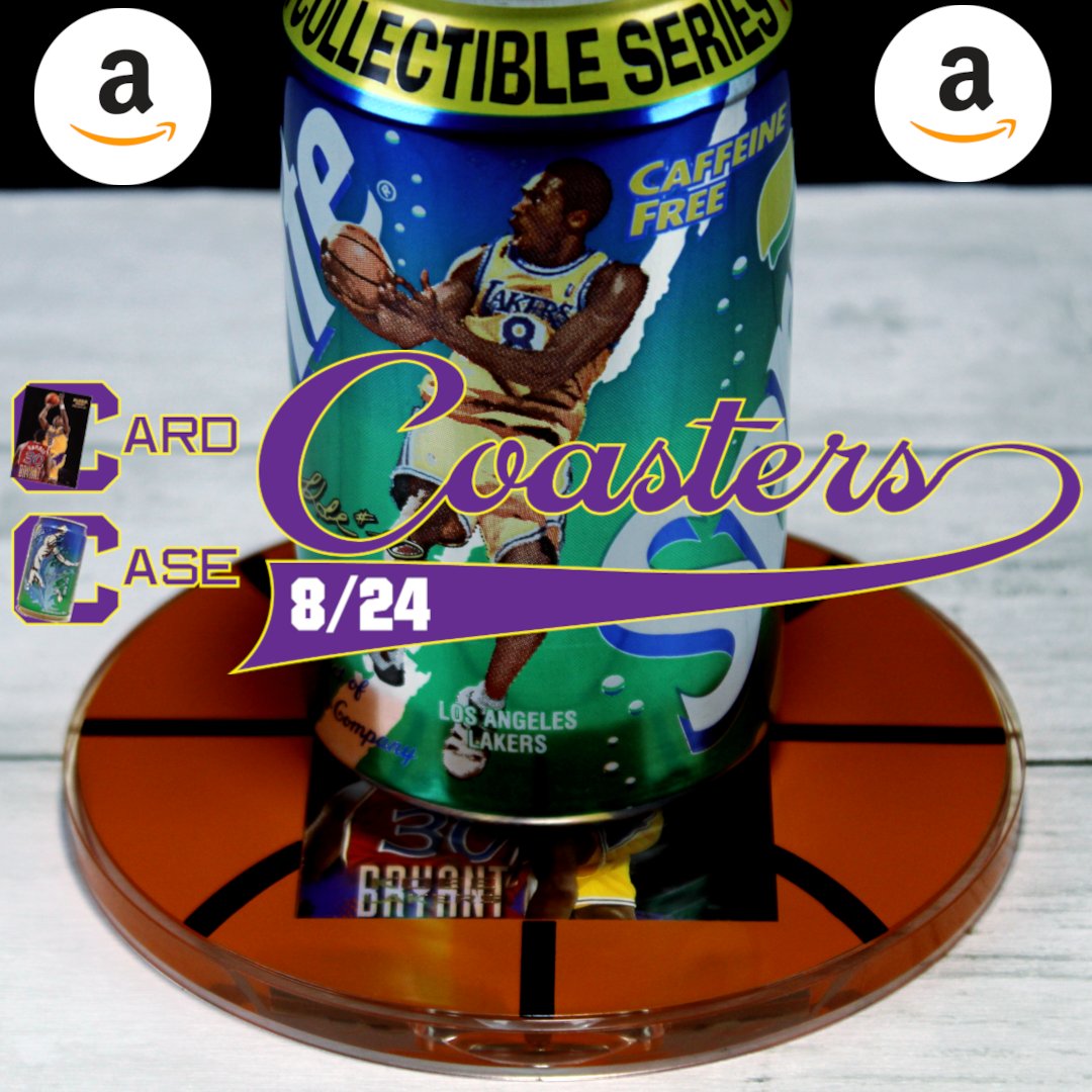 CardCoasters's tweet image. It's a Kobe Bryant weekend! Happy Birthday (8/23) and Happy Kobe Bryant Day (8/24) 🏀🥤
CARD CASE COASTERS are the heart of sports fans living rooms and mancaves, and can be purchased on Amazon.
amazon.com/dp/B0D3WVCZVX/…
🏀 This Kobe 1996 Fleer Sprite Rookie Card and 1997 Sprite…