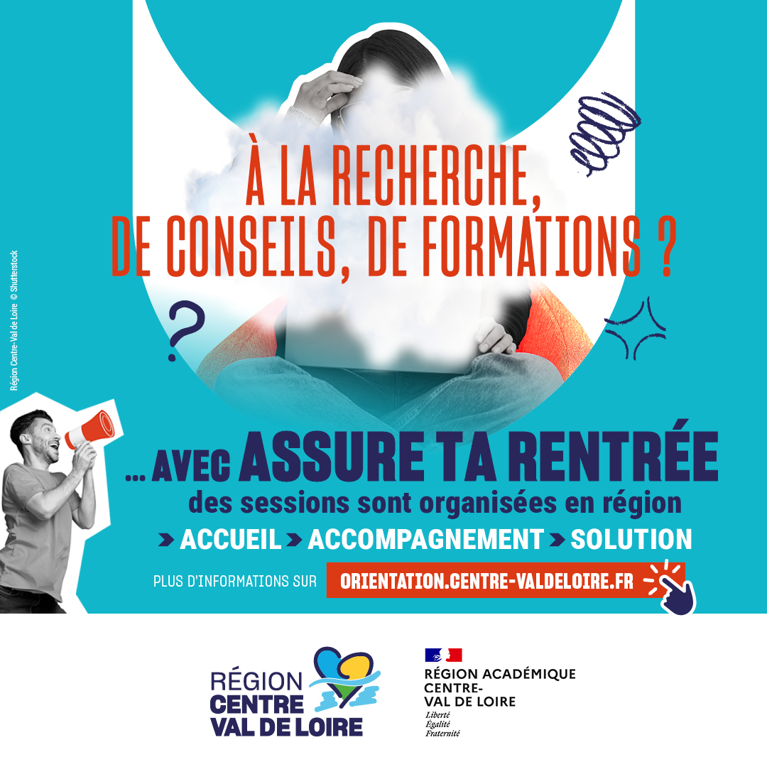 #Orientation 🧭
🗓️ Du 11/09 au 17/10, <a href="/RCValdeLoire/">Région Centre-Val de Loire</a> et <a href="/ac_orleanstours/">Académie d'Orléans-Tours</a> relancent #AssureTaRentrée pour aider les 16-25 ans sans solution pour cette rentrée :
📍 25 sessions sur tout le territoire
✅ 88 % des jeunes accompagnés trouvent une solution !

ℹ️ rcvl.fr/ATR2025