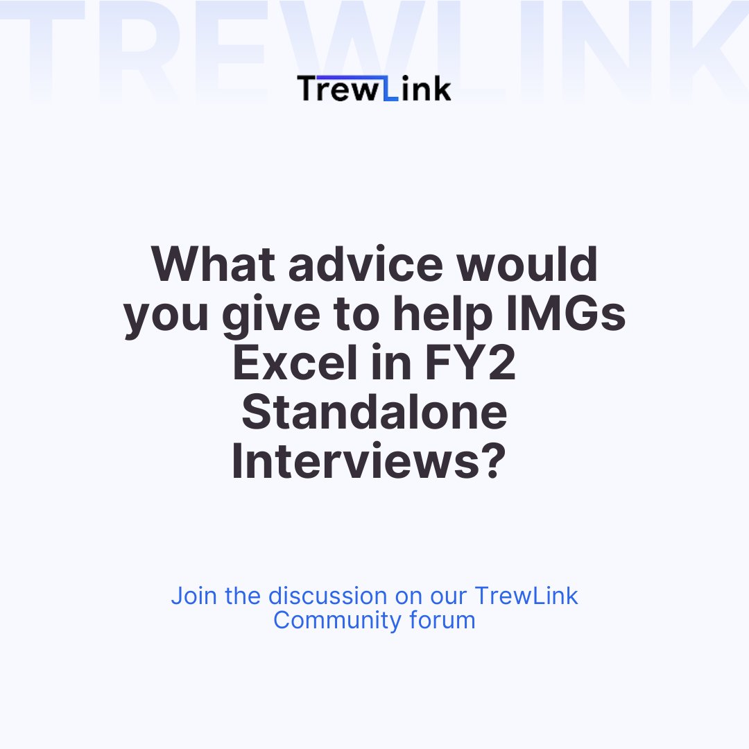 As an IMG, your journey is a story of resilience and adaptability. How do you plan to ace your interviews? 

community.trewlink.com/career-forum-r…

#IMG #FY2 #FinalYearInterviews #MedicalStudent #Trewlink