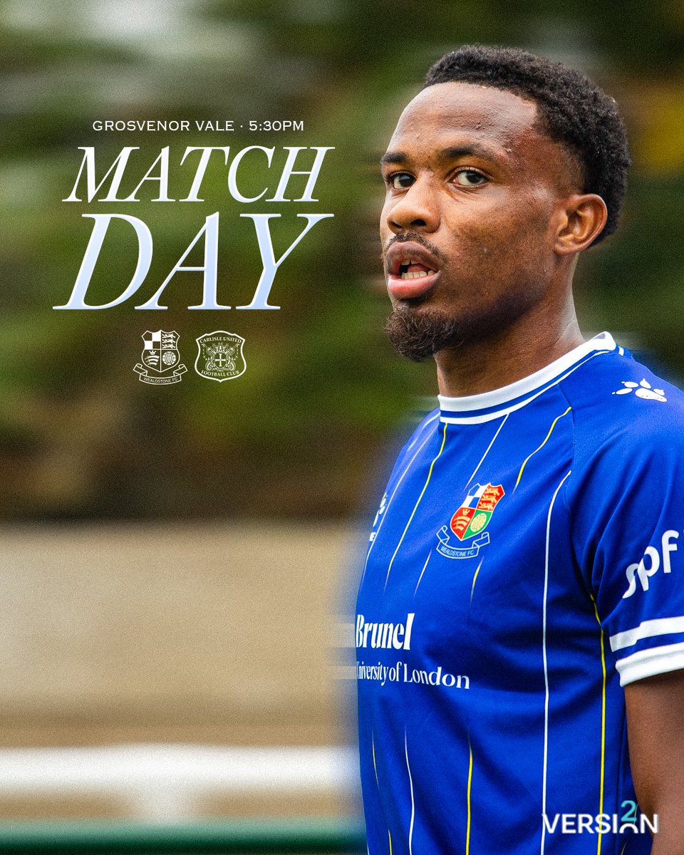 📆 MATCHDAY!!!

🆚 Carlisle United
🏟️ Grosvenor Vale
🏆 Enterprise National League
⏰ 5:30pm

🎟️ Tickets available here: wealdstonefc.ticketco.events/uk/en?version=m