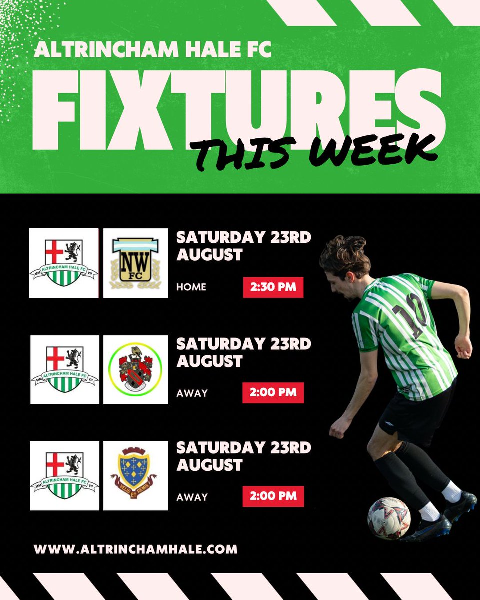 ⚽ GAME DAY

🏡 Firsts look to keep this excellent run going at home to <a href="/north_walkdenfc/">North Walkden FC</a>

🚌 Ressies on the road to <a href="/AthertonTownFC/">Atherton Town F.C.</a> looking to go three on the bounce

🦁As playing their final pre-season game against <a href="/stoconiansfc/">Stoconians FC</a> 

#AHFC <a href="/THEMCRFL/">Manchester League Ltd</a>