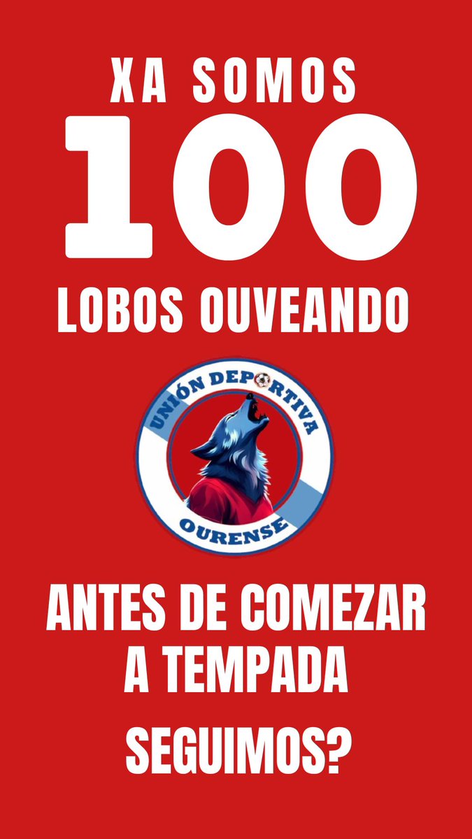 Por segunda tempada consecutiva superamos a barreira dos 100 peñistas!

Grazas a todos por seguir confiando en nós! 🫂

E ti? A que esperas para Ouvear con nós?

🐺❤️💙