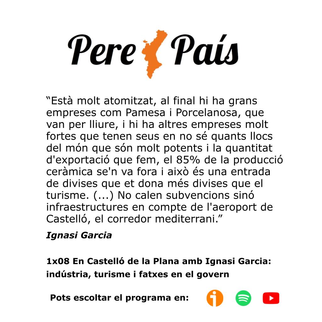 Vam estar parlant del sector ceràmic amb <a href="/IgnasiGarcia1/">Ignasi Garcia</a>, de la seua importància econòmica i com d'abandonat ha estat front a altres sectors com el turístic.