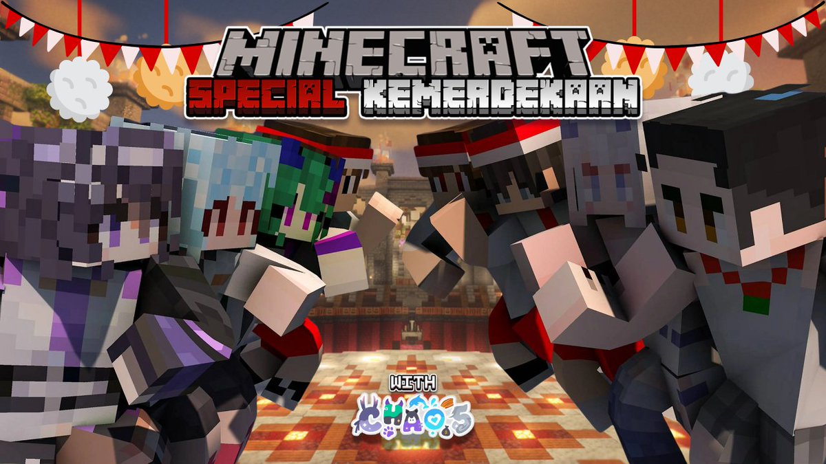 Special Kemerdekaan! 🇮🇩✨
Ayo ramaikan lomba 17-an Bareng CHAO.5 di Minecraft 
📅 Minggu 23 Agustus 2025 
⏰ 19:30 WIB | (GMT+7) 🔗youtube.com/live/2DGRBBxHI…

#CHAO5Merdeka