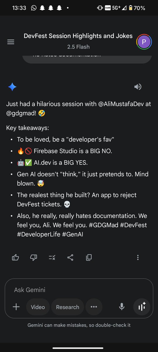 <a href="/ialimustufa/">Ali Mustufa</a>'s session at today's <a href="/gdgmad/">GDG MAD</a> meetup

Enhanced by my bad prompt by me to <a href="/GeminiApp/">Google Gemini App</a>